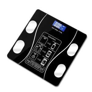 Balance de salle de bain électronique intelligente avec fonction Bluetooth BMI, 260*260*4mm, avec application OKOK, vente chaude, capacité de 180 kg - Product Image 2