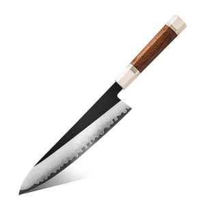 Кухонный нож Grandsharp 8 дюймов PM204/Китайская версия ножа шеф-повара из порошковой стали M390 с рукоятью из дерева макурути и имитации слоновой кости - Product Image 1