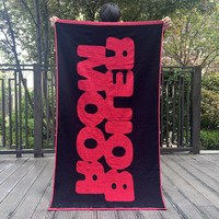 Personalized Logo Premium Quality Luxury 100% Cotton Jacquard Beach Towel Super Dry Dyed Yarn Weaved Customized Bath Towels