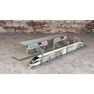 Kaiwei Bestselling Bullet Train Set Diecast Model Car with Track Metal Car Model Railway Fuxing Custom Diecast Toy