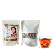 Thé blanchissant OEM pour la peau 14 jours Thé éclaircissant anti-âge à base de plantes pour adultes pas pour enfants Vente à chaud