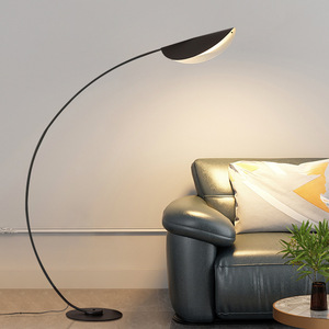 2024 New Lotus Leaf Fishing Lamp Instagram Style Popular Iron Body Floor E27 for Living Room Bedroom Sofa <b>Side</b> Bedside Standing - Product Image 4