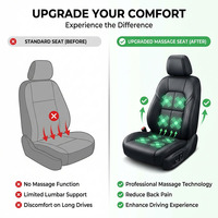 Kit de modification de siège Audi spécial avec soutien lombaire réglable 6 directions et massage pneumatique 8 points pour A3 A4 A5 A6 Q3 Q5 Q7