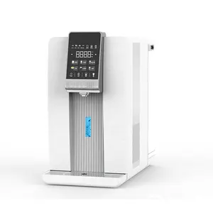 Mesin pembuat es uv Portabel elektrik, dispenser air panas dingin komersial rumah tangga