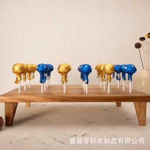 Support de rangement pour sucettes en bois massif, présentoir décoratif de bureau pour bonbons, idéal pour les fêtes à la maison - Product Image 3