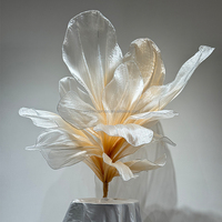 Reuze bloemen handgemaakte organza kunstbloemen handgemaakte zijden kunstbloemen grote organza reuzenbloemen
