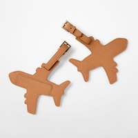 Étiquette à bagages en cuir PU personnalisée, étiquettes de voyage en cuir PU pour avion, étiquettes de valise pour cadeaux promotionnels et professionnels
