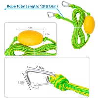 Corde de remorquage pour kayak avec ancre pour sac de sable, boucle à double anneau, connexion rapide, ancre de sauvetage pour jet ski, sac étanche, cordes d'amarrage en PVC robuste