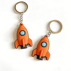 Personalized 2D Series Rubber Keychain Offset Print Soft PVC Bag Hanger Creative Festival <b>Small</b> <b>Gift</b> - Product Image 4