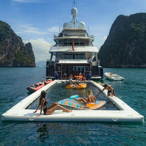 <span class=keywords><strong>Piscina</strong></span> de mar inflable personalizada de fábrica profesional, cubierta flotante portátil para el océano con malla protectora, <span class=keywords><strong>piscina</strong></span> de agua inflable - Product Image 6