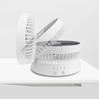 Ventilateur de bureau portable silencieux, pliable, rechargeable par USB, mini ventilateur à main, mécanique, faible bruit, 3 vitesses, pour petites pièces