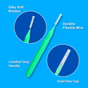 Commercio all'ingrosso della fabbrica di Nylon spazzole interdentali Private Label Gum Care dentaria pulizia dei denti per adulti - Product Image 3