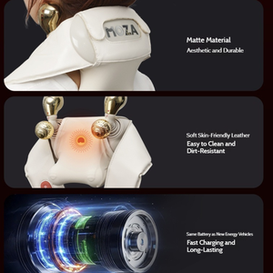 Moza Nacken massage gerät mit wärme elektrischem Shiatsu-Tiefen gewebe massage gerät zur Linderung von Nackens ch ulter schmerzen, tragbar für Büro, Reisen - Product Image 6