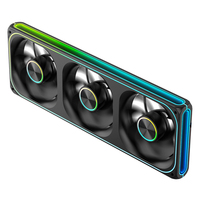 Ventilador LED AntarcChill de 360 mm ARGB PWM con efecto espejo infinito, en negro y blanco, para gabinetes de PC, computadoras de juegos, ventilador de refrigeración de plástico, ¡en oferta!