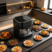 Friteuse à air Anbolife 3,5 L avec système de circulation rapide de l'air, 80 % moins de graisse, écran LED, protection contre la surchauffe et interrupteur de sécurité CB