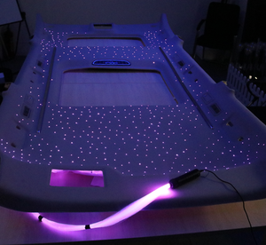 Lumière d'ambiance intérieure de voiture à LED avec effet d'étoile filante, éclairage RGB scintillant, télécommande/contrôle par application, garantie 1 an - Kits intérieurs - Product Image 2