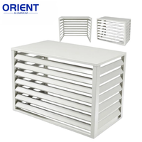 Couvercle de climatiseur extérieur en alliage d'aluminium, moderne et personnalisé, avec protection durable contre les hautes températures