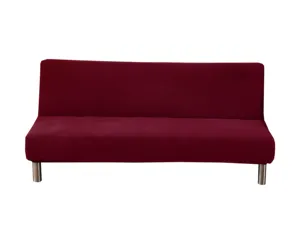 Kolsuz Futon kapak streç çekyat Slipcover koruyucu elastik özellik zengin dokulu yüksek Spandex küçük çekyat kapakları