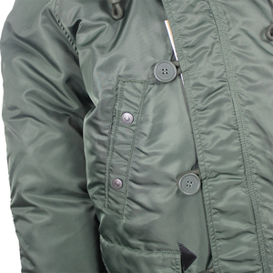 Áo Khoác Lông Cừu Ni Lông Đồng Phục Phong Cách Quân Đội Áo Parka Có <span class=keywords><strong>M</strong></span>ũ Trù<span class=keywords><strong>m</strong></span> Đầu <span class=keywords><strong>M</strong></span>àu Xanh Lá Cây - Product Image 6