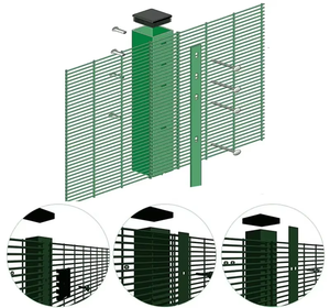 High Security 358 Anti-Climb <b>Wire</b> Mesh Yard Fence Panels 1.5m Iron PVC Frame PVC Coated Heat Treated Modern - Product Image 2