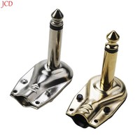 6,35mm 2-poliger Mono-/Stereo-Stecker buchse rechtwinkliger Löt anschluss 90 Grad 6,35 1/4 Zoll Gitarren-Phono-Stecker