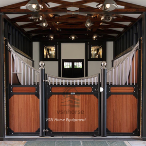 Weisien VSN Kits avant de stalle équine Boîtes de grange préfabriquées Panneaux de porte d'écuries portables <span class=keywords><strong>pour</strong></span> l'extérieur Système d'entrée pivotant Hot Dip - Product Image 1