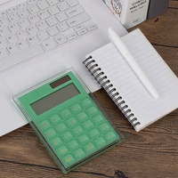 Calculatrice solaire élégante en plastique, 12 chiffres, vente directe d'usine, pour bureau, école, maison, accessoire de bureau