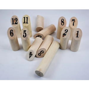 Cour de jardin extérieure pour quilles en bois Jouets et structures éducatifs Boîte de jeu amusante et engageante pour tous les âges Unisexe - Product Image 2