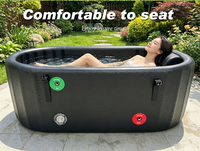 Baignoire de récupération professionnelle gonflable en tissu Drop Stitch pour bain froid, capacité 60+ gallons, pour bain de glace, récupération, sports intérieurs et extérieurs