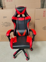 Chaise de jeu pour ordinateur de bureau en gros, prix abordable, chaise de jeu en cuir PU blanc avec repose-pieds