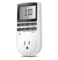 Temporizador Digital Electrónico TM02 con Enchufe EU FR US, Temporizador de Cocina, Enchufe Temporizador Programable