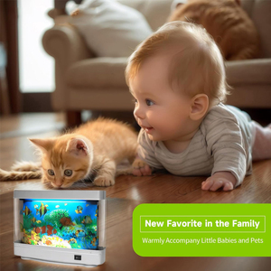 Bestverkopende Elektronische Aquarium Led Nachtlampje Retail Simulatie Horloge Met 8W Power Plastic Materiaal Voor Gebruik In De Huiskamer - Product Image 4