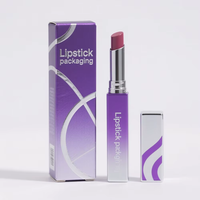 Boîte d'emballage de rouge à lèvres personnalisée en gros, boîte en papier cosmétique avec logo personnalisé, boîte cadeau recyclable pour l'emballage de rouge à lèvres et de maquillage