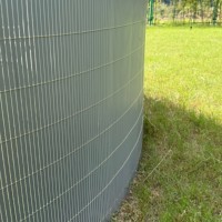 Rouleau de clôture en PVC imitation bambou anti-décoloration, sans entretien, pare-vent et brise-vue pour jardin et terrasse
