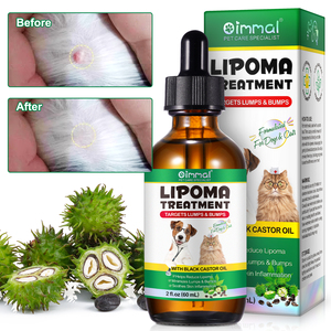 Oimmal Pet bổ sung điều trị lipoma viêm da tự nhiên cho chó mèo vón cục và giảm với dầu thầu dầu đen - Product Image 4
