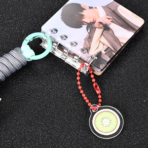 Porte-clés en acrylique avec album photo double face, personnalisable, cadeau DIY pour célébrités, impression personnalisée - Product Image 2