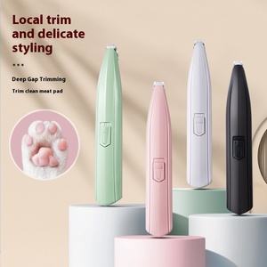 Usb Oplaadbare <span class=keywords><strong>Pet</strong></span> Paw Hair Clipper Hoge Kwaliteit Anti-Slip Grip Grooming Tool Led Licht Abs Veilig Afgerond Mes Voor Katten/Honden - Product Image 1