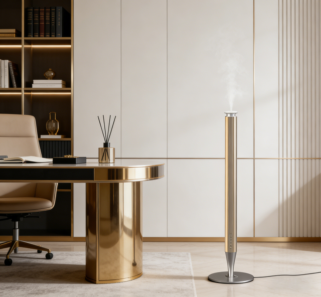 Rechargeable Wireless Portable Tower Aroma Diffuser 100ml Luxury Aluminum Household Scent Machine with 1 Year Warranty