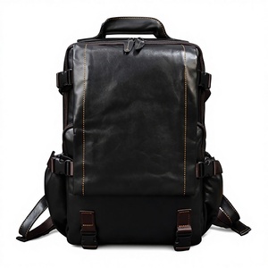 <span class=keywords><strong>Mochila</strong></span> de Viaje Unisex de Cuero Genuino de 18 Pulgadas, con Correa de Hombro Curva y Transpirable, para <span class=keywords><strong>Hombre</strong></span>, Estilo TikTok - Product Image 1