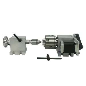 Tailstock และเชย80มิลลิเมตรโรตารี4th สำหรับเราเตอร์cnc แกะสลักเครื่องกัดยังมี50มิลลิเมตร65มิลลิเมตรขนาด