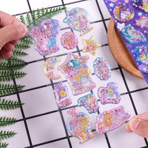Autocollants en perles de strass parfumés Jack&Sunny, dessins animés pour enfants, 3D, écologiques, en PVC, finition pailletée, cadeaux de récompense - Product Image 2