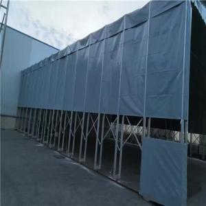 Auvent télescopique coulissant en PVC enduit, imperméable et rétractable pour stationnement extérieur - Product Image 3