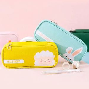 Étui à crayons personnalisé promotionnel pour l'école, étui à crayons pour enfants, étui à crayons coréen à l'effigie de dessins animés pour garçons, trousse de maquillage - Product Image 1