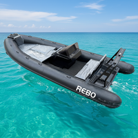 Ce certificat RHIB 520 V profond coque Hypalon/PVC/Orca nervure en aluminium bateaux gonflables pour la pêche