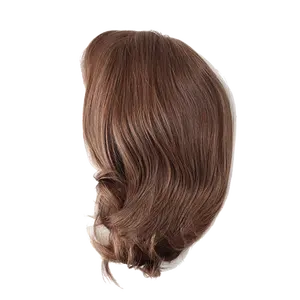 재고 도매 새로운 사출 6 "큐티클 정렬 레미 헤어 레이스 프론트, 씨실 측면과 후면 전체 머리 가발 여성용