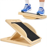 Planche inclinée portable et réglable en bois pour étirement des mollets