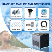 1/2 Hp ozone froid plongeant refroidisseur d'eau refroidisseur de bain de glace avec filtre pour équipement de refroidissement 220v composant de noyau de pompe