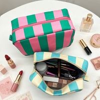 Sac de voyage portable multifonctionnel à grande capacité avec fermeture éclair rayée de couleur, personnalisable avec logo, vente en gros