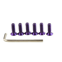 Kit de vis de sécurité antivol en aluminium usiné CNC, boulon fraisé anodisé OEM