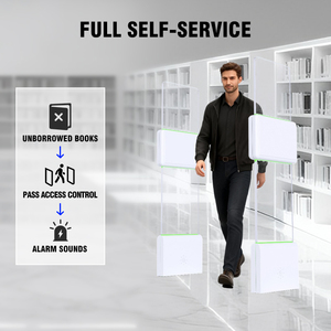 <span class=keywords><strong>Portique</strong></span> de sécurité <span class=keywords><strong>RFID</strong></span> UHF Premium pour bibliothèque avec taux de lecture rapide et détection EAS pour la gestion automatisée des livres - Product Image 2